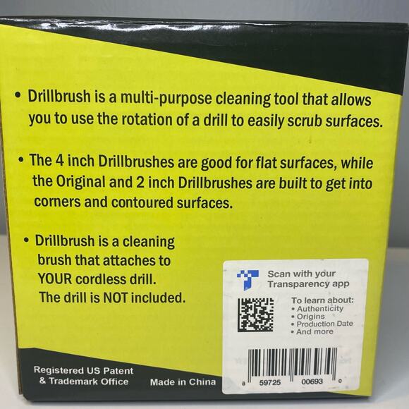 Drill Brush Power Scrubber Attachment Kit - Tubs, Showers, Tile, Grout Cleaning - Picture 6 of 10